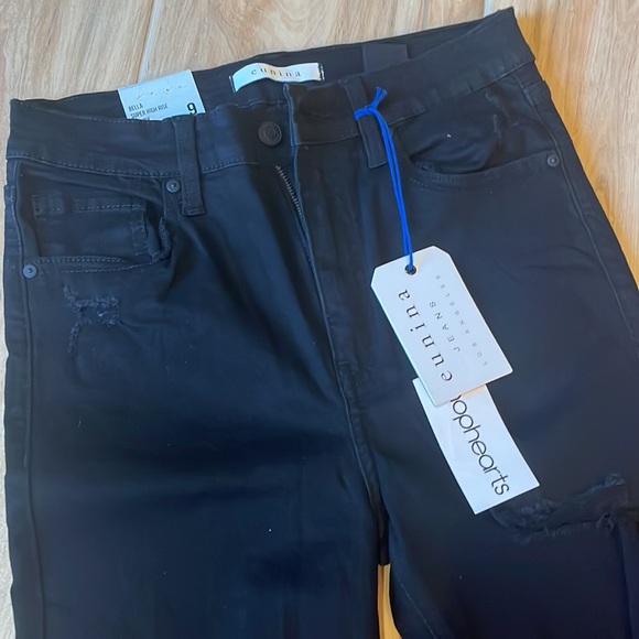 eunina Bella High Rise Skinny Crop 9 Black - Picture 4 of 6